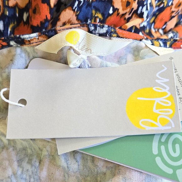 NWT BODEN Floral Peep Hole Jersey Midi Dress Size US 8 UK 12 - Picture 7 of 8